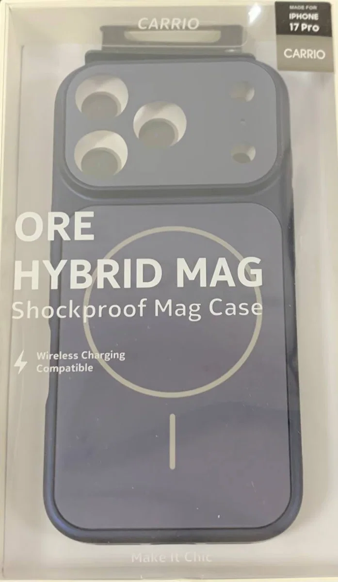 Чехол Carrio case MagSafe с защитой камеры  для iPhone 17 Pro Max, Dark blue
