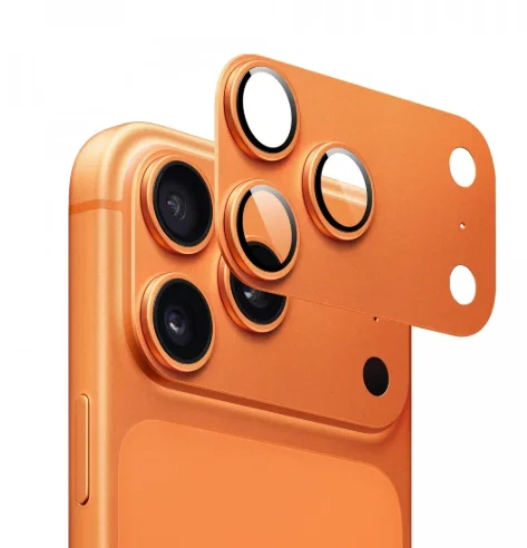 Защитное стекло для камеры Gerlax GG-204 с сеткой для iPhone 17 Pro Orange