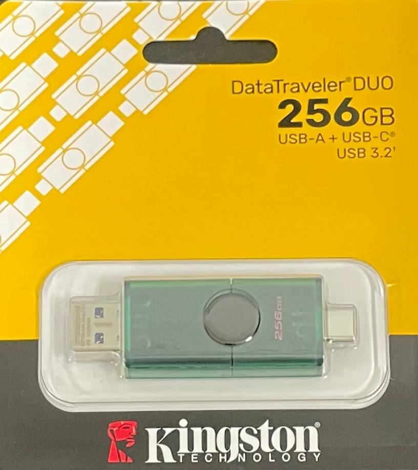 Флеш накопитель Kingston 256 GB USB-A USB-C 3.2