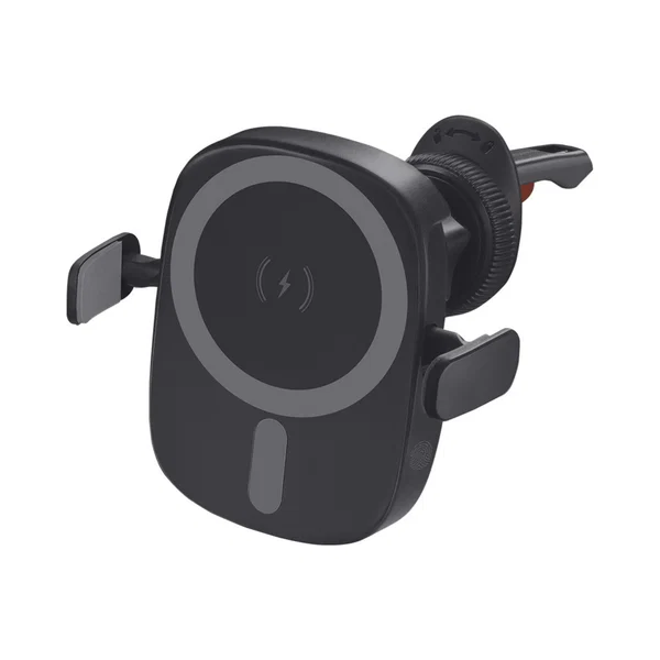 Автомобильный держатель Deppa Universal Qi MagSafe с беспроводной зарядкой (Black)