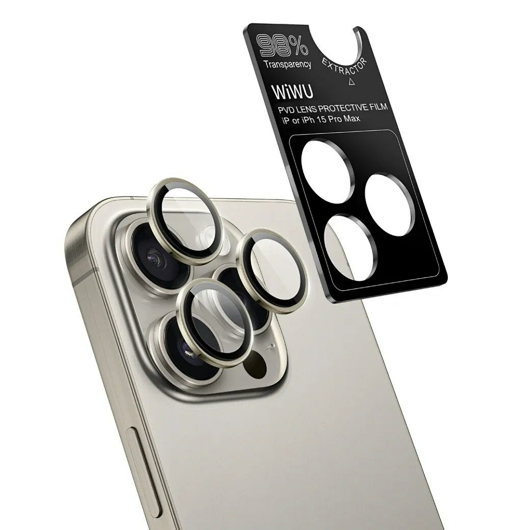 Защитное стекло для камеры WiWU Lens Guard LG-005  iPhone 16 Pro/16 Pro Max , Gray