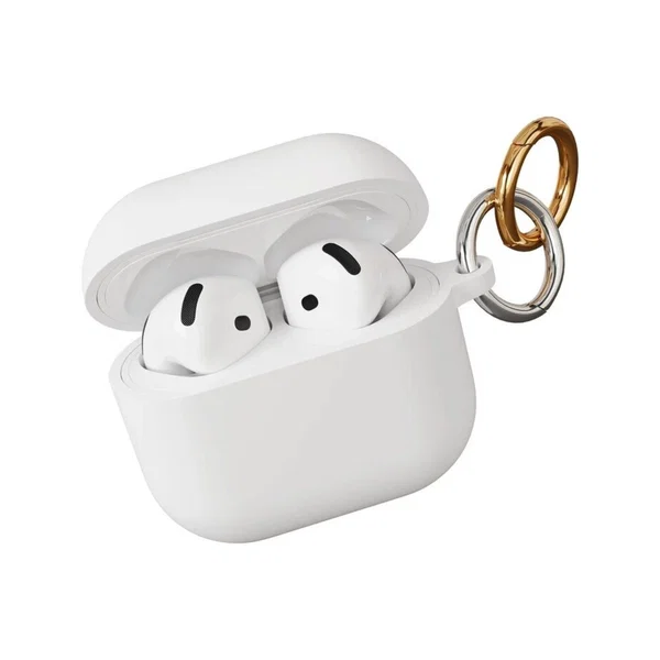 Чехол защитный VLP Charm Case для AirPods 4, белый