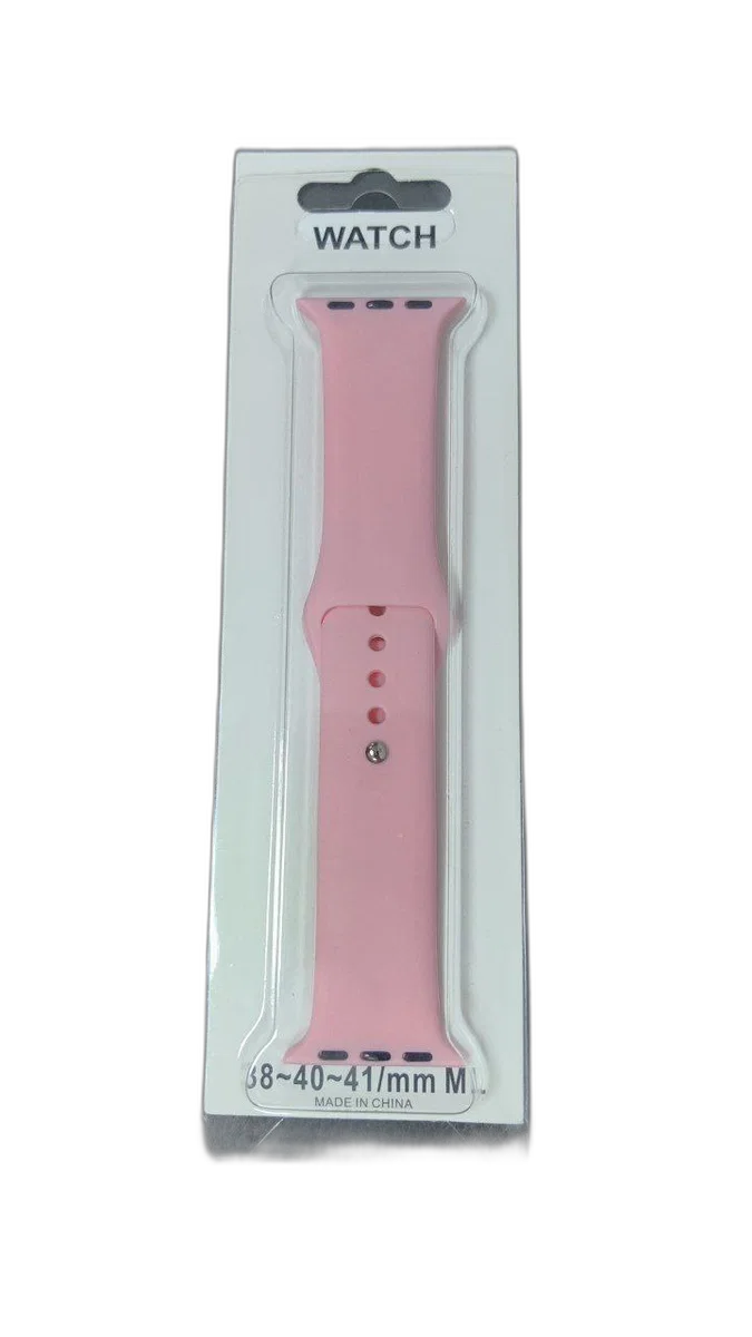 Ремешок силиконовый для Apple Watch 38/40/41, розовый