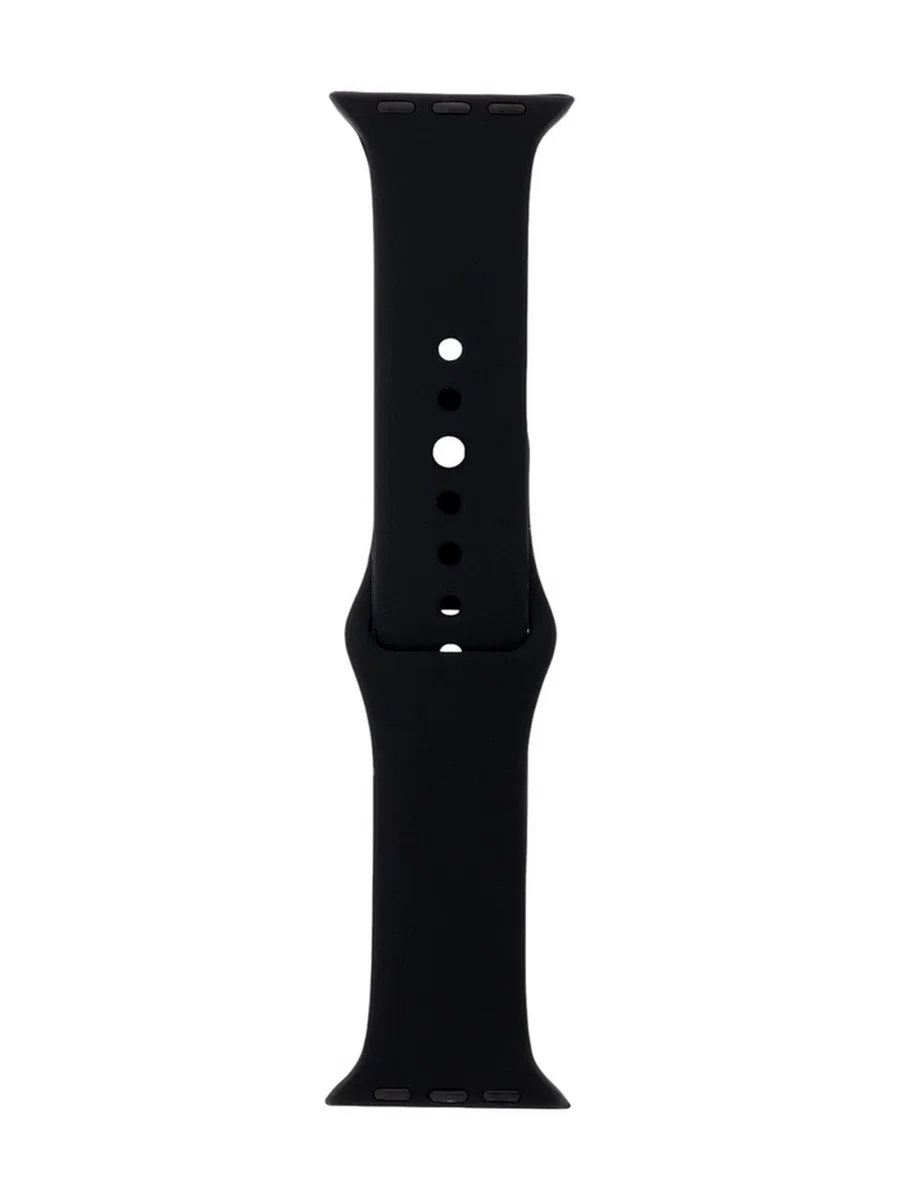 Ремешок силиконовый для Apple Watch 38/40/41, черный