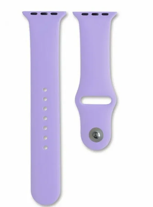 Ремешок силиконовый для Apple Watch 42/44/45/49 лавандовый