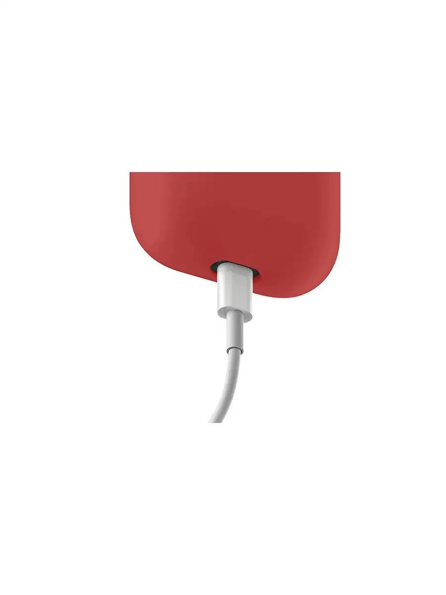 Silicone case for AirPods 1/2 красный