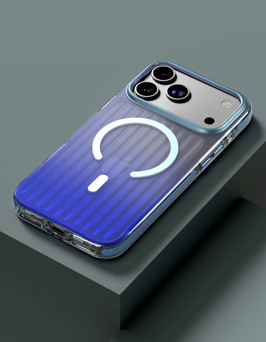 Чехол VLP Pulse Case с MagSafe для iPhone 17 Pro Max /18 Pro Max (Синий)