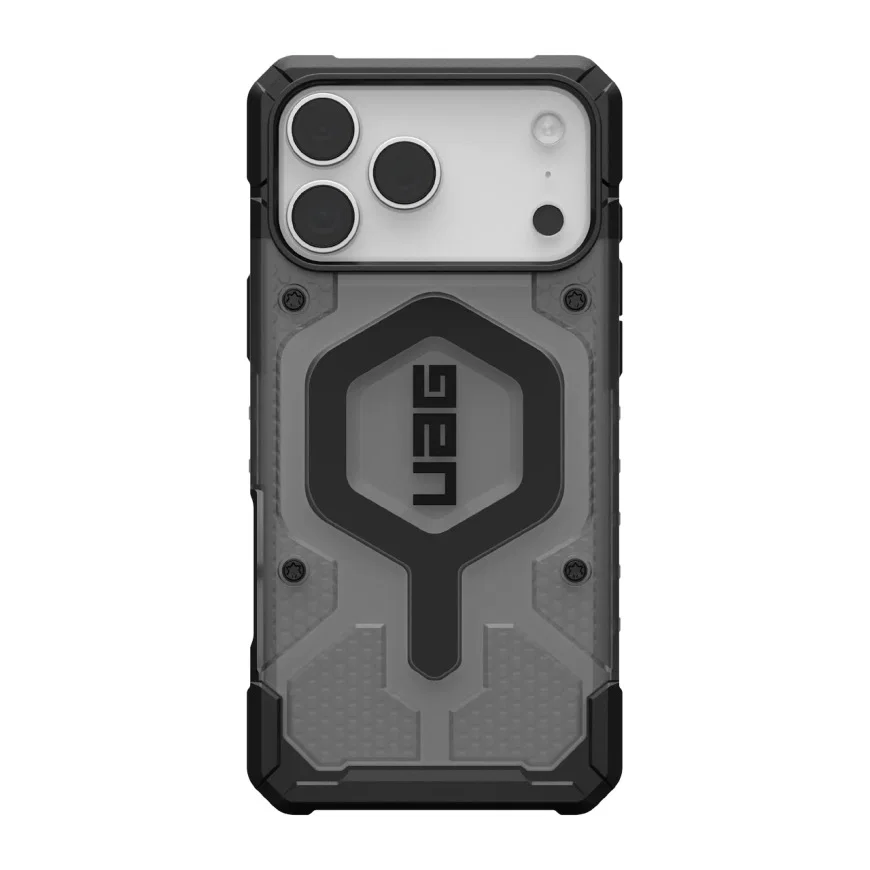 Чехол с поддержкой MAGSAFE Uag Pathfinder Clear для iPhone 17 Pro Max 6.9, цвет тонированный (Ash)