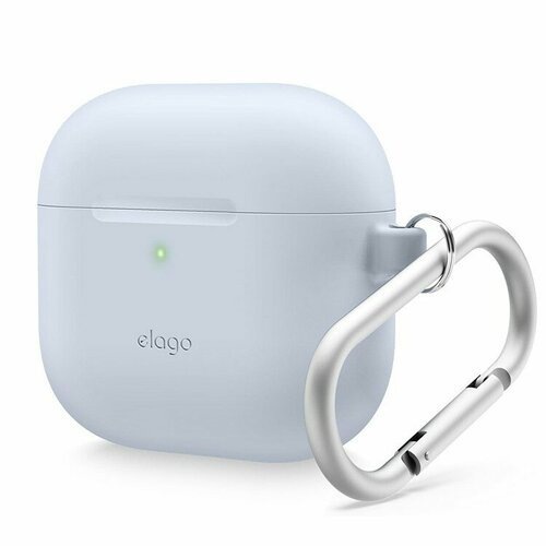 Silicone case for AirPods 4 светло-синий