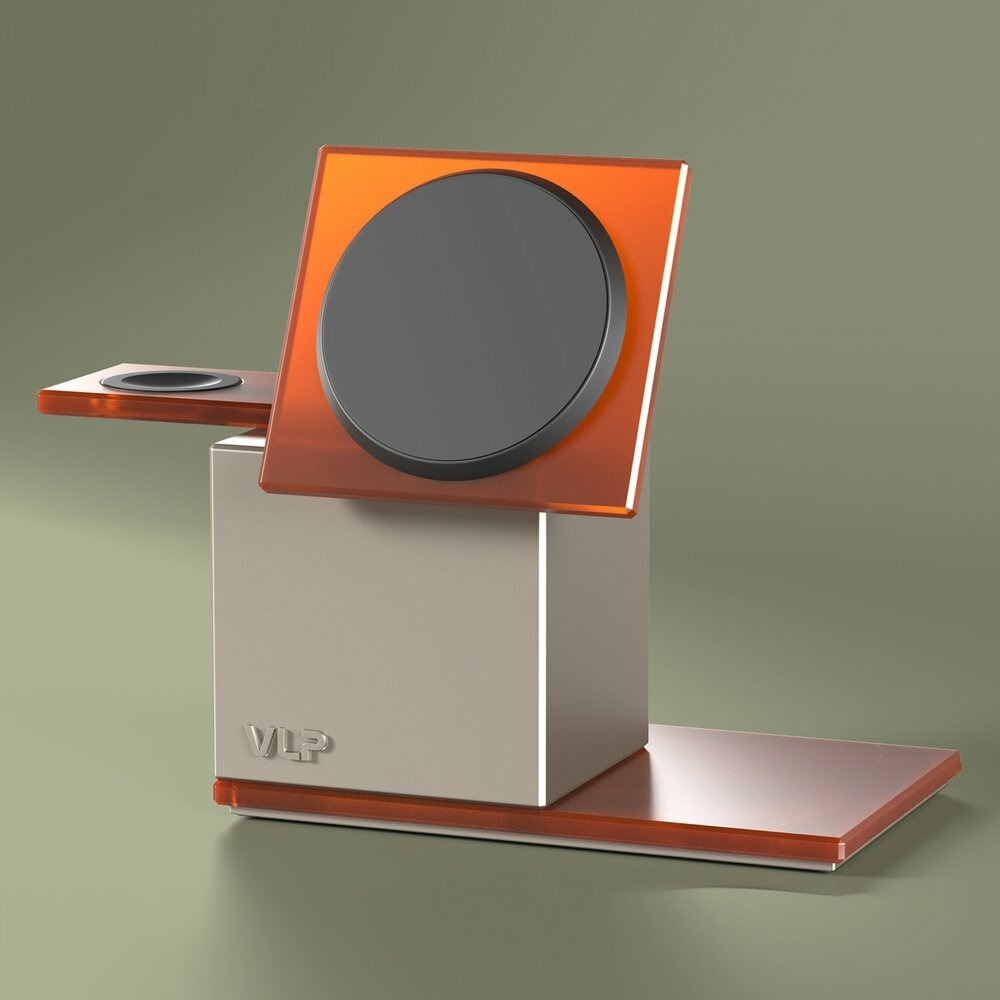 Беспроводная зарядная станция VLP NEO 3 в 1 MagSafe 25W (Amber Gray)