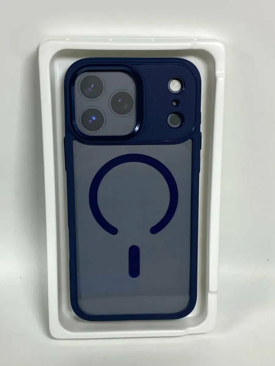 Чехол KEEPHONE Armor Grip MagSafe Clear Case ip 17 Pro Max Blue