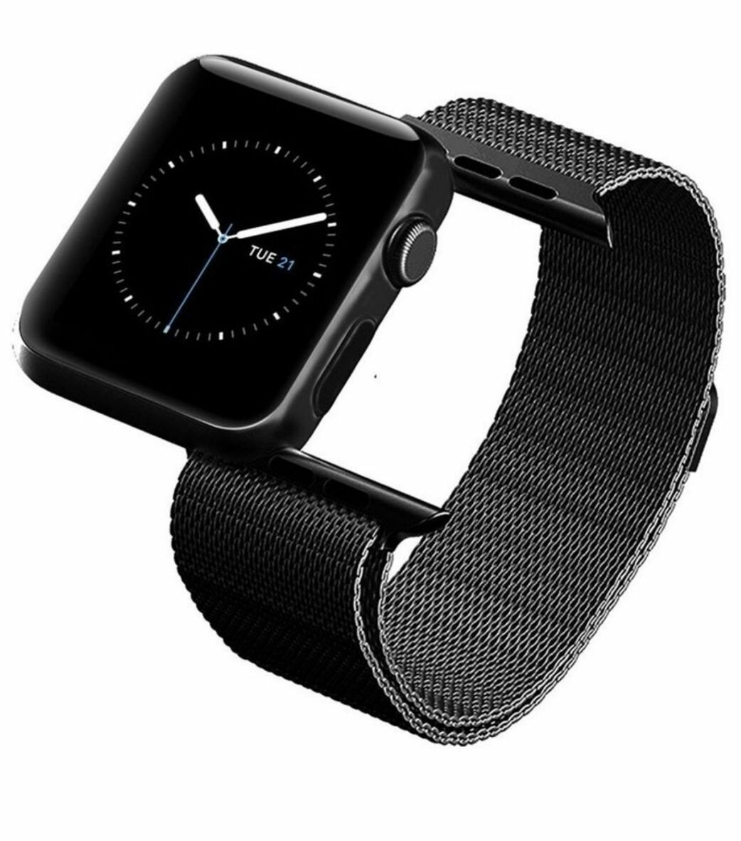 Ремешок миланская петля  для Apple Watch 38/40/41, графит