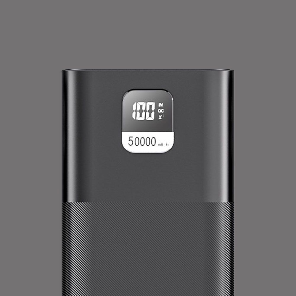 Внешний АКБ NRG Turbo V4 50000 мА-ч,  дисплей, черный, Deppa