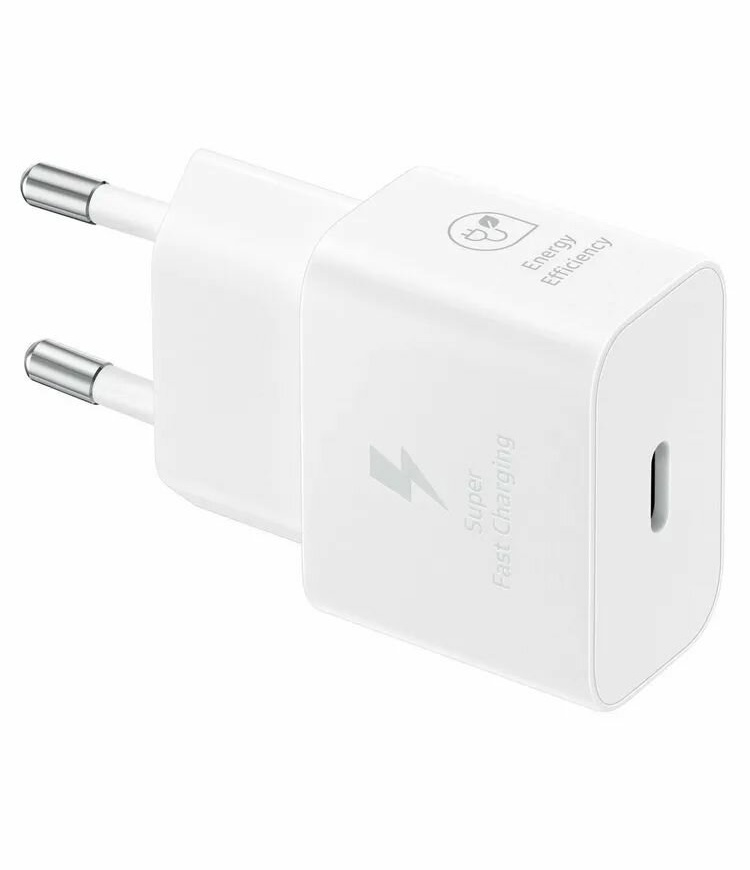 Адаптер Samsung USB-C 25W с кабелем USB-C 1m (White)