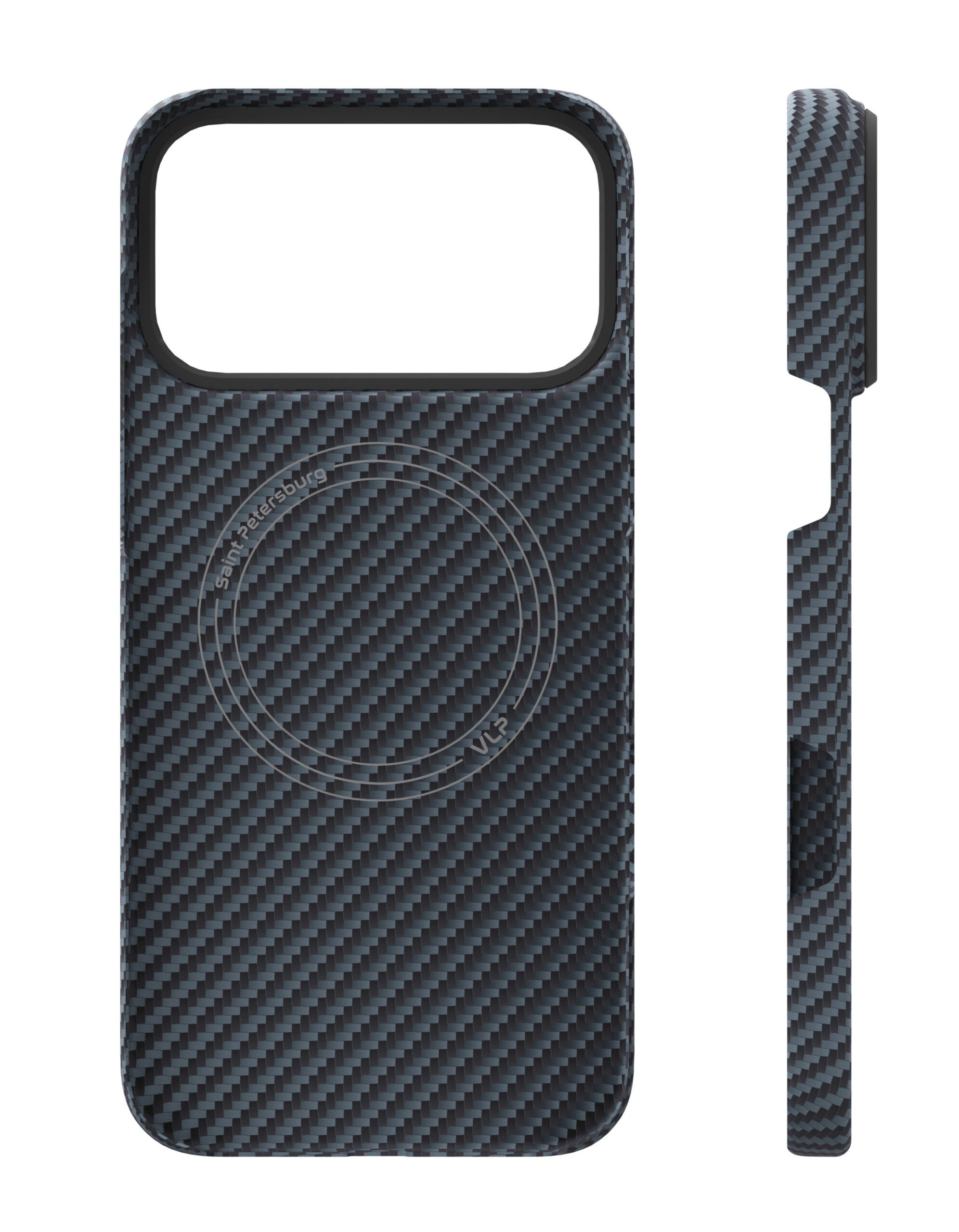 Чехол VLP Kevlar Case с MagSafe для iPhone 17 Pro Max /18 Pro Max (Синий)