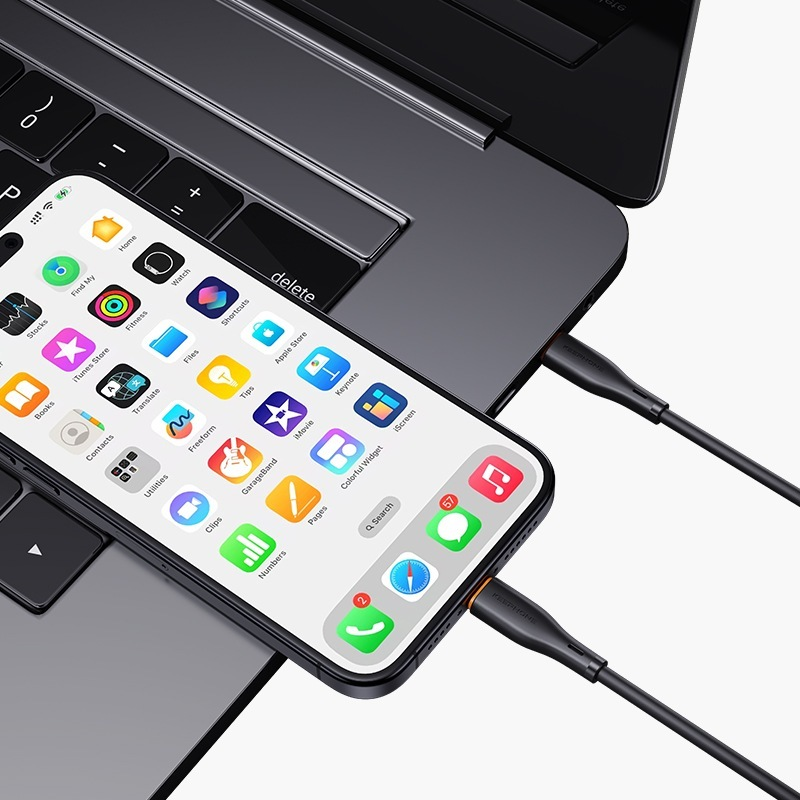 Кабель Keephone Liquid Silicone 60W USB-С - USB-C 1m (Black)