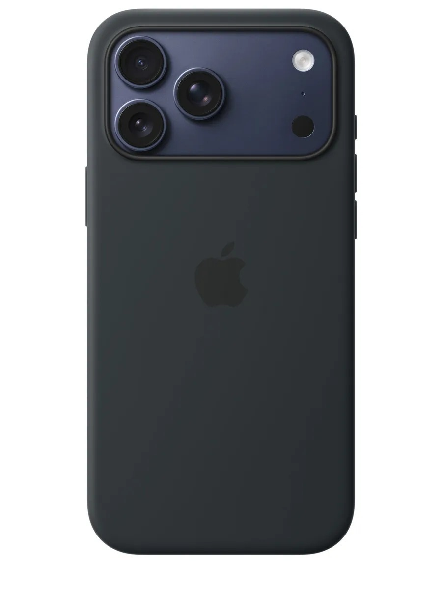 Чехол Silicone Case 17 Pro/18 Pro черный (лого)
