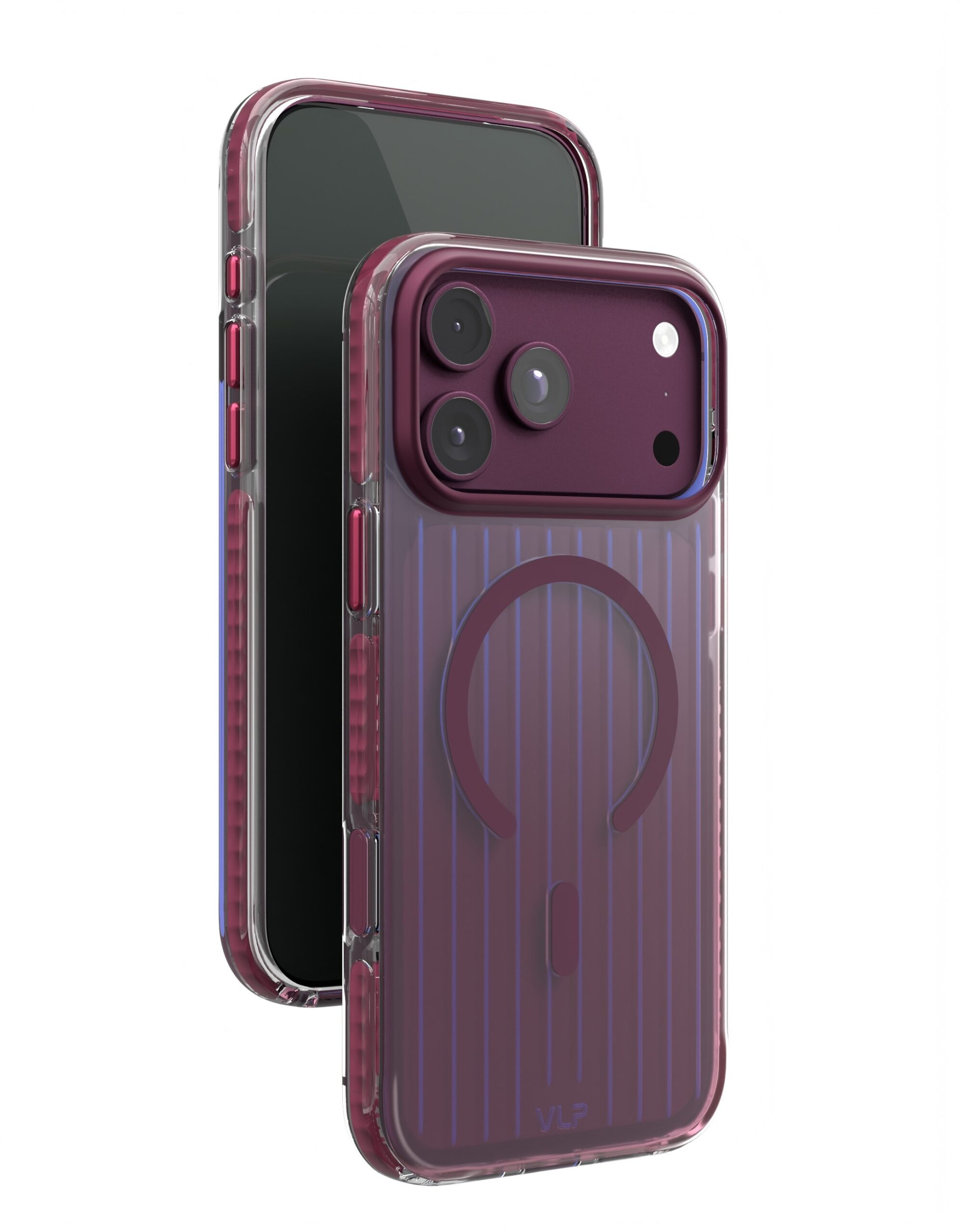 Чехол VLP Pulse Case с MagSafe для iPhone 17 Pro Max / 18 Pro Max (Темно - вишневый)
