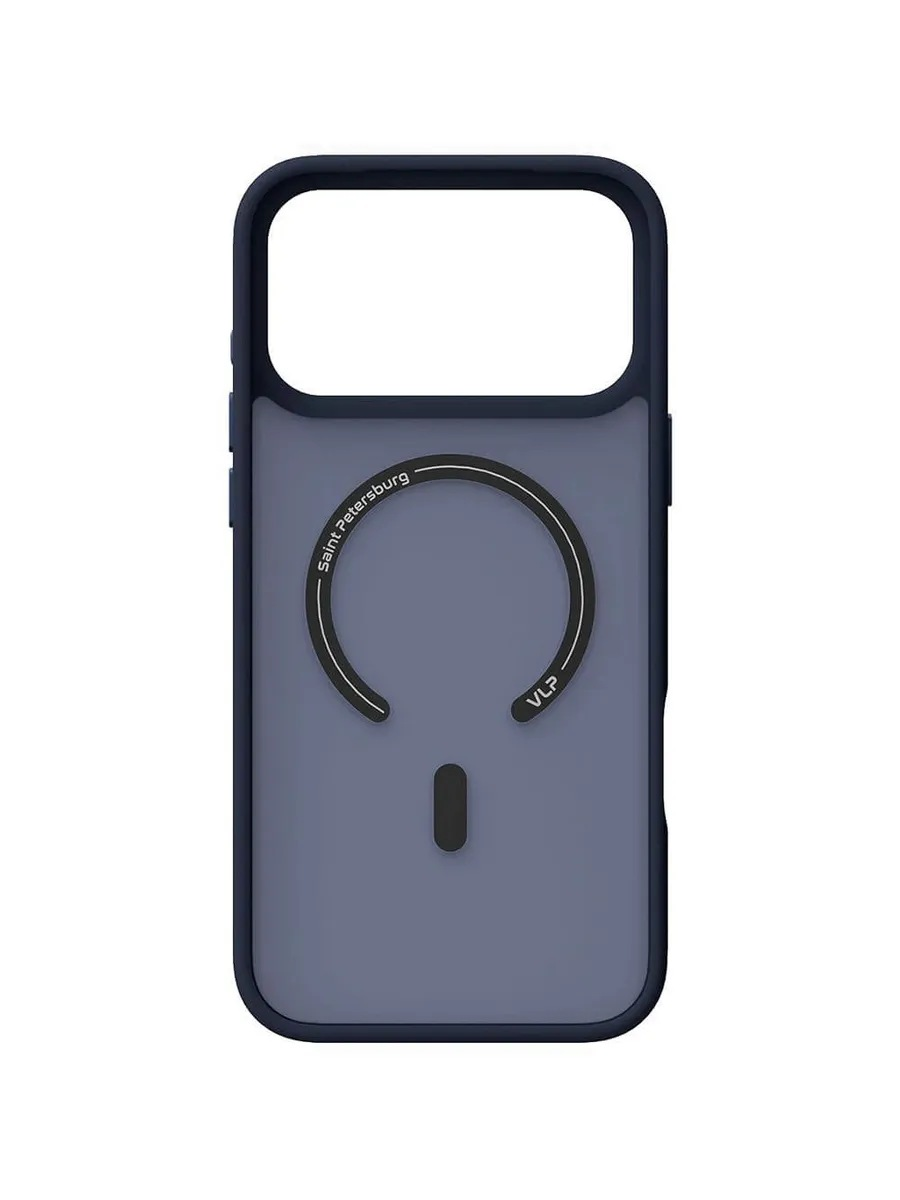 Чехол защитный VLP LITE Bloom Case с MagSafe для iPhone 17 Pro Max /18 Pro Max (Темно-синий)