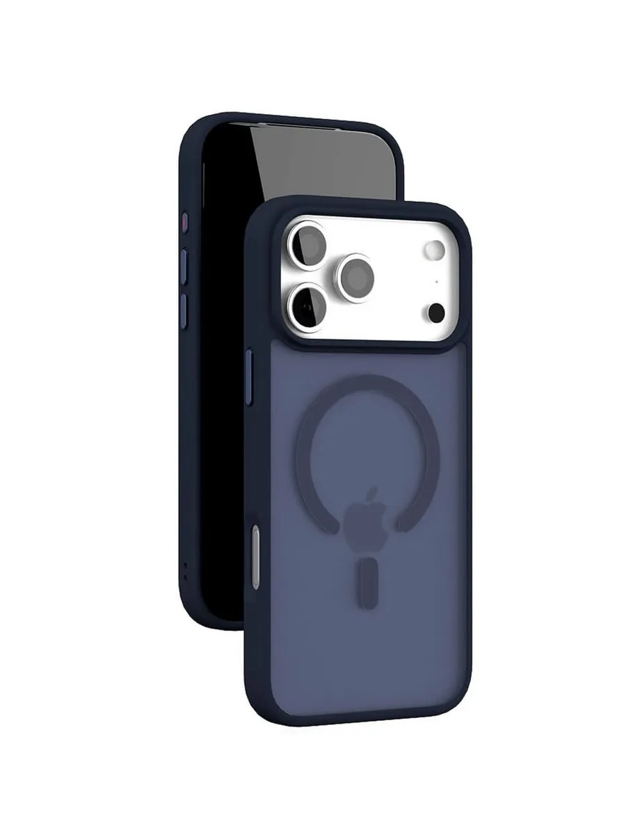 Чехол защитный VLP LITE Bloom Case с MagSafe для iPhone 17 Pro Max /18 Pro Max (Темно-синий)