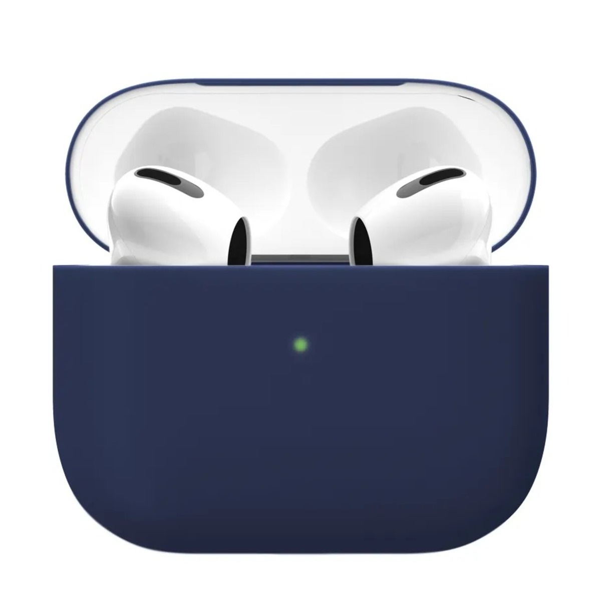 Чехол защитный VLP Soft Touch, без кольца, для AirPods 3 темно-синий