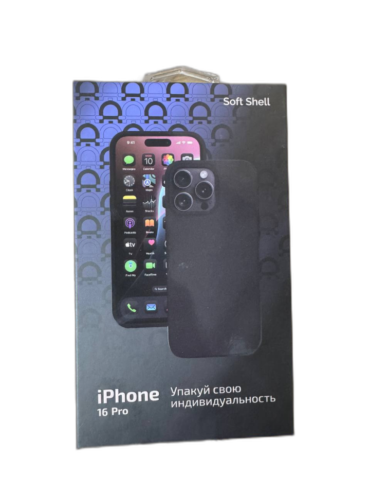 Чехол AceCase Soft Shell Black Titanium для iPhone 16 Pro