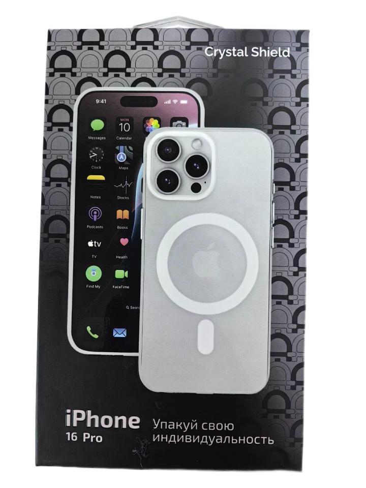 Чехол AceCase Crystal Shield iPhone 16 Pro White