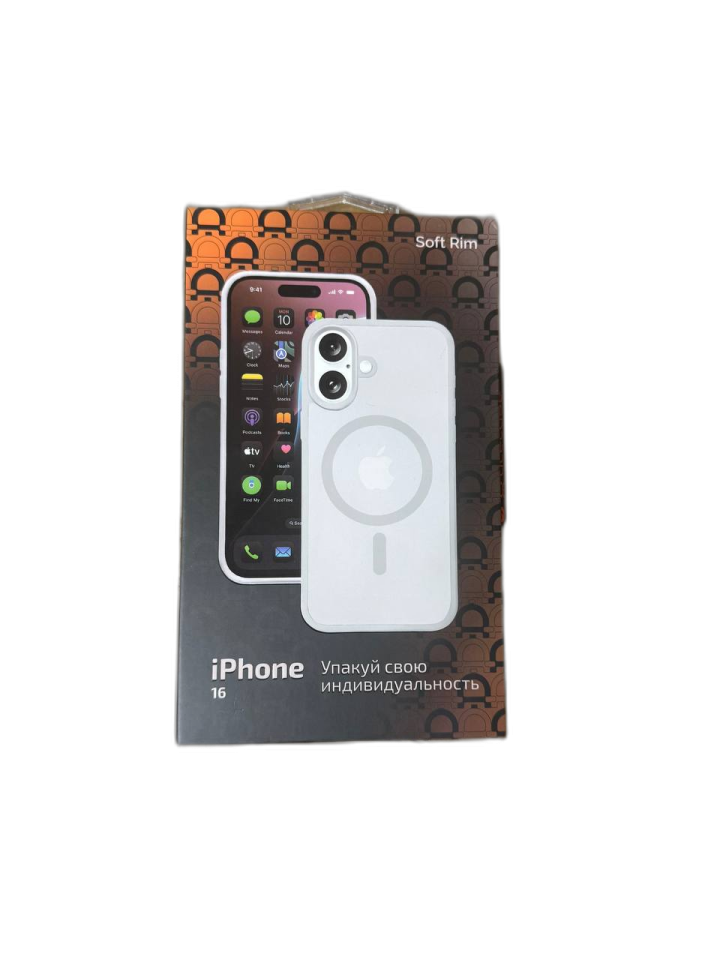 Чехол AceCase Soft Rim для iPhone 16 Pro White Titanium