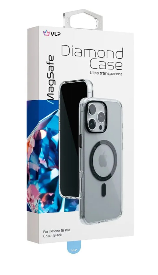 Чехол VLP Diamond Magsafe для iPhone 16 Pro Черный