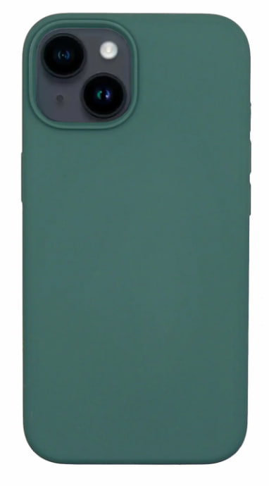 Чехол Dingend Silicone case c Magsafe для IPhone 16 Pro темно-зеленый